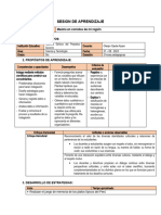 Sesion de Aprendizaje 31 de Agosto