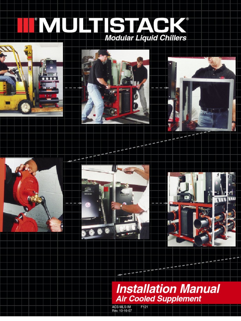 Multistack Air Cooled Chiller Install Guide | PDF | Heat Exchanger | Valve