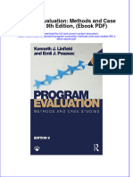 Program Evaluation Methods and Case Studies 9th Edition Ebook PDF