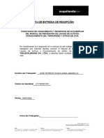 Acta de Entregas de Recepción