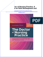 The Doctor of Nursing Practice a Guidebook for Role Development And