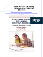 Etextbook PDF For Educating Students With Autism Spectrum Disorder