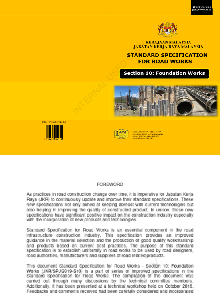 SPJ Section 10 Foundation Works 2019 Internal Used PDF