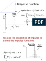 Impulse force and response functions