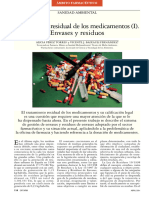 Tratamiento Residual de Los Medicamentos (I) - Envases y Residuos