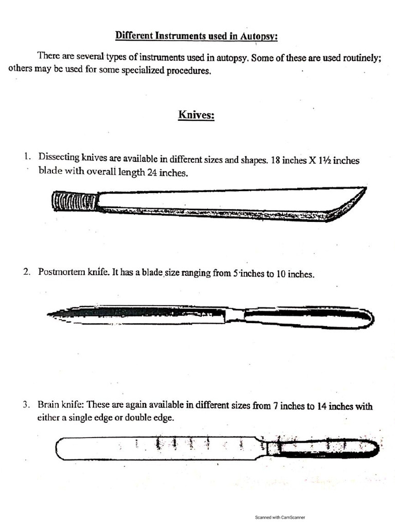 Autopsy Instruments | PDF