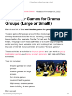 15 Theater Games For Drama Groups (Large or Small!)