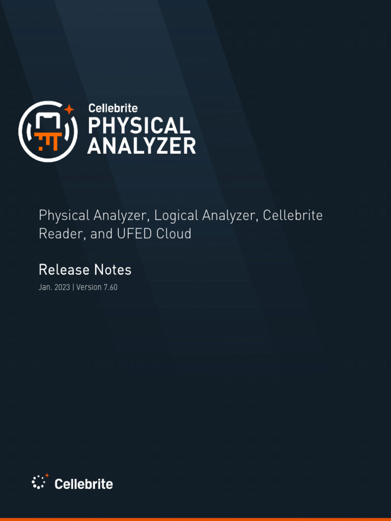 Cellebrite Physical Analyzer 7.60 Update | PDF | I Cloud | Ios