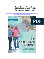 The Evidence Based Practitioner Applying Research To Meet Client Needs 1st Edition Ebook PDF