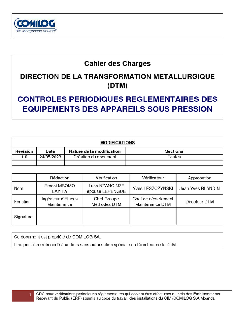Vérifications réglementaires des ESP | PDF | Sécurité