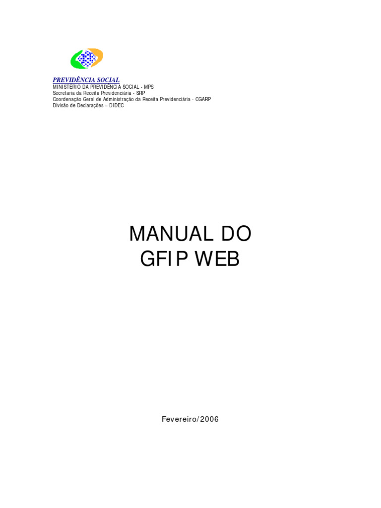 Manual Consulta Gfip  PDF Rede mundial de computadores