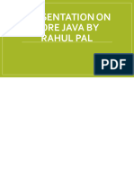 Presentation On Core Java