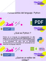 Fundamentos Del Lenguaje Python