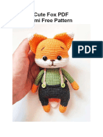 Crochet Cute Fox PDF Amigurumi Free Pattern