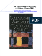 Collaborative Approaches To Resolving Conflict 1st Edition Ebook PDF