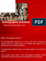 Demographic Dividend: Meaning and Implications: India