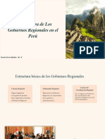 La Estructura de Los Gobiernos Regionales en El Perú