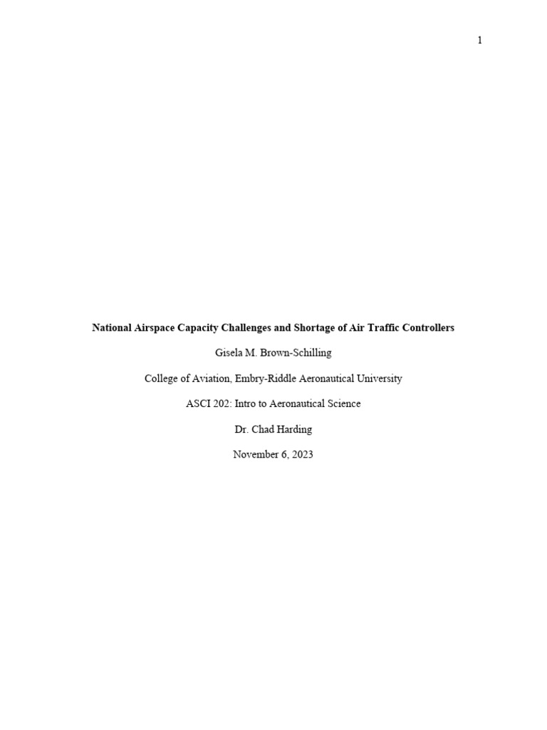 Airspace Capacity and ATC Shortages | PDF | Air Traffic Control ...
