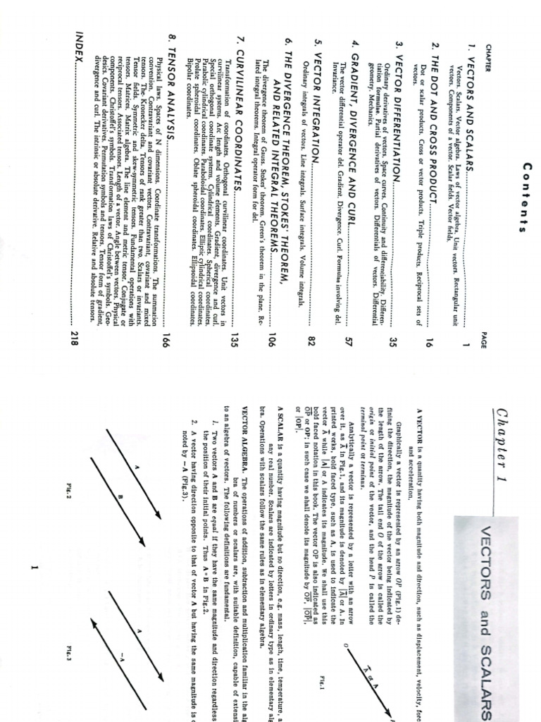 Vector analysis pdf