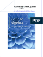 College Algebra 5th Edition Ebook PDF