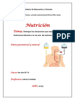 Nutricion Dieta Parenteral y Enteral