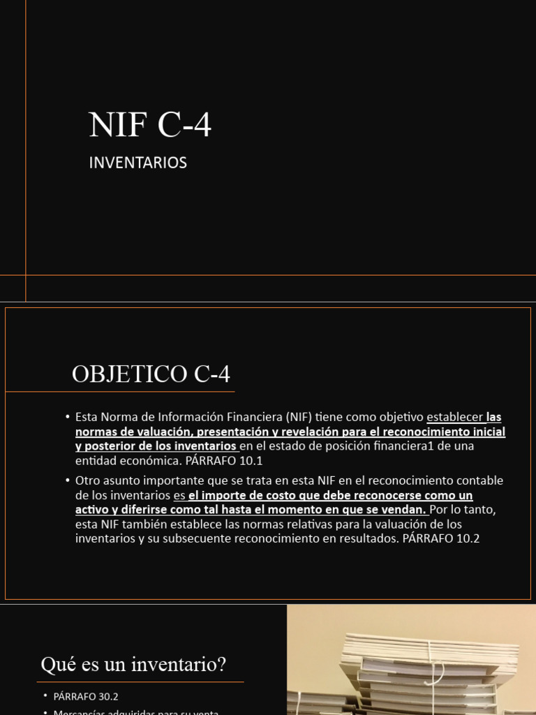 Nif C 4 Pdf Inventario Negocios Económicos