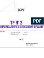 TP No 2 D'electronique Analogique