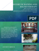 History of Bathing and Balneotherapy