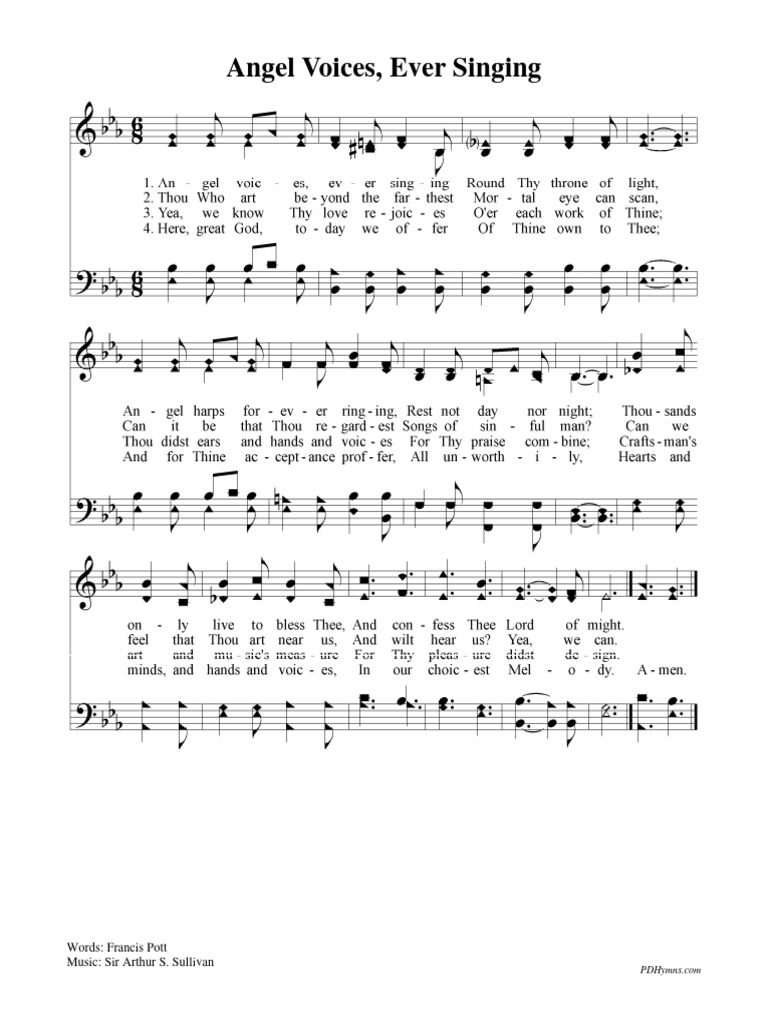 Angel Voices Ever Singing | PDF