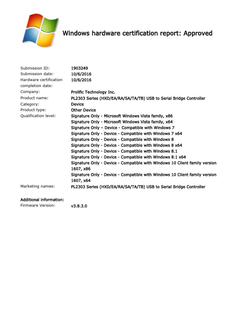 Windows Hardware Certification PDF Windows 8 Microsoft Windows
