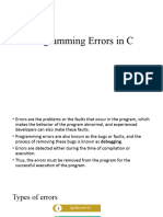 Programming Errors in C