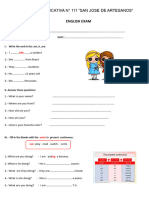 Guia de Aprendizaje de Ingles 3ro de Secundaria EDU3 Ccesa007