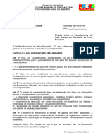 Lei Parcelamento Do Solo Lei Complementar Nº 07-2006