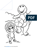 Barney and Friends Coloring Pages Printable