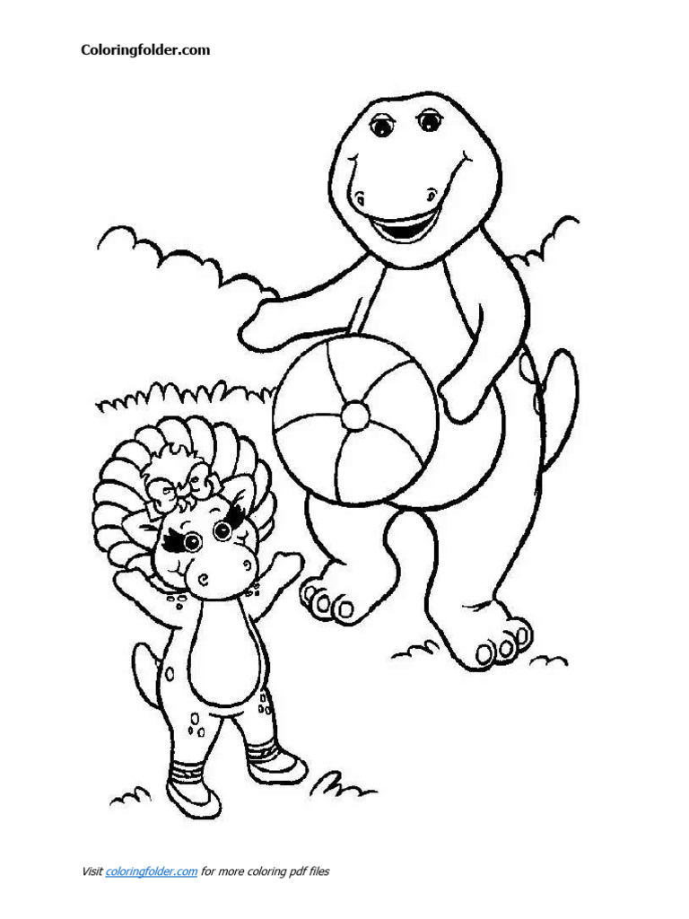 Barney and Friends Coloring Pages Printable | PDF