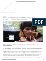 Yanomamö Films Preservation - Documentary Educational Resources