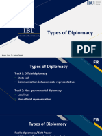 Week 2 - Types of Diplomacy