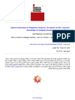 Noormags-Explicit Instruction of Pragmatic Features Its Impact On Efl Learners' Knowledg-1327446 2536087
