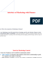 Interface of Marketing With Finance