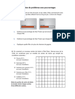 Résolution de Problèmes Avec Pourcentages