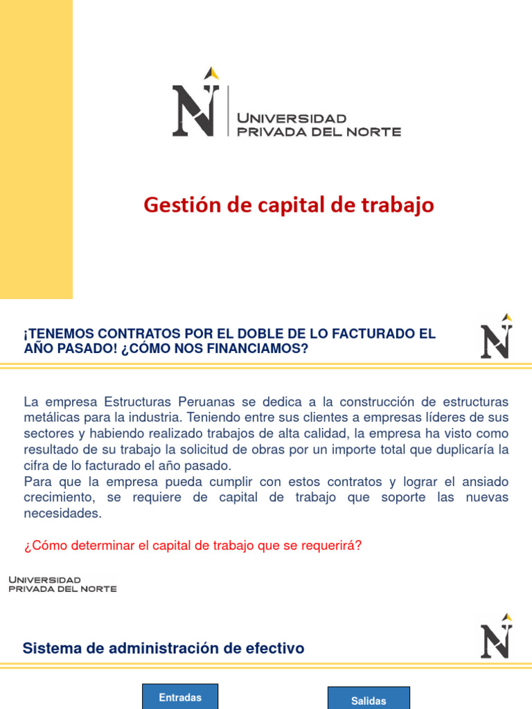 Gestion Del Capital de Trabajo | PDF | Capital de trabajo | Business