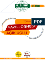 Sinif Açik Uçlu 2. Yazili Dosyasi - Türkçe Atölyesi̇