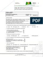 Cuestionario 1 Ciencias Naturales