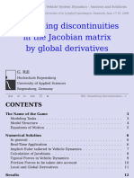 Smoothing Discontinuities in The Jacobian Matrix by Global Derivatives