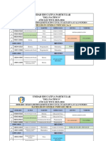 Horario Examen 3ro Bach