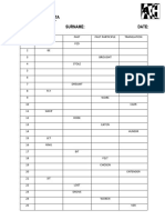 Irregular Verbs Test II