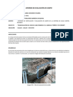 Informe de Evaluación en Campo - Cisterna - 1