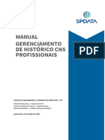 Manual Gerenciamento Histórico CNS Profissional 
