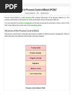 What Is Process Control Block (PCB)