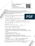 PPSC Mathematics Past Paper 2021